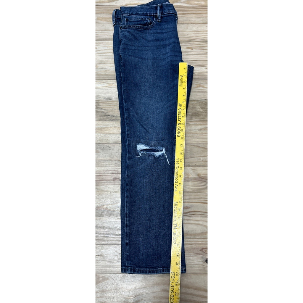 Old Navy Jeans Men's Size 34 X 30 Distressed Dark Wash Skinny Fit