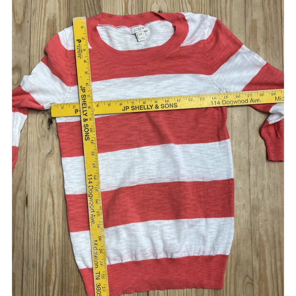 J Crew Women’s 3/4 Sleeve Striped Sweater Size XXS
