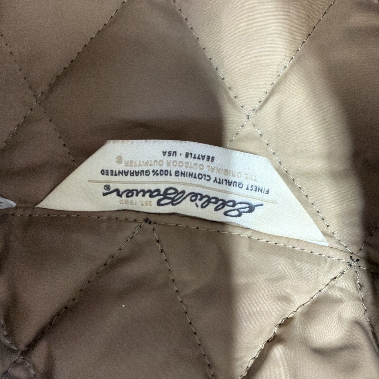 Eddie Bauer Navy Blue EB550 Goose Down Quilted Jacket Women’s XL