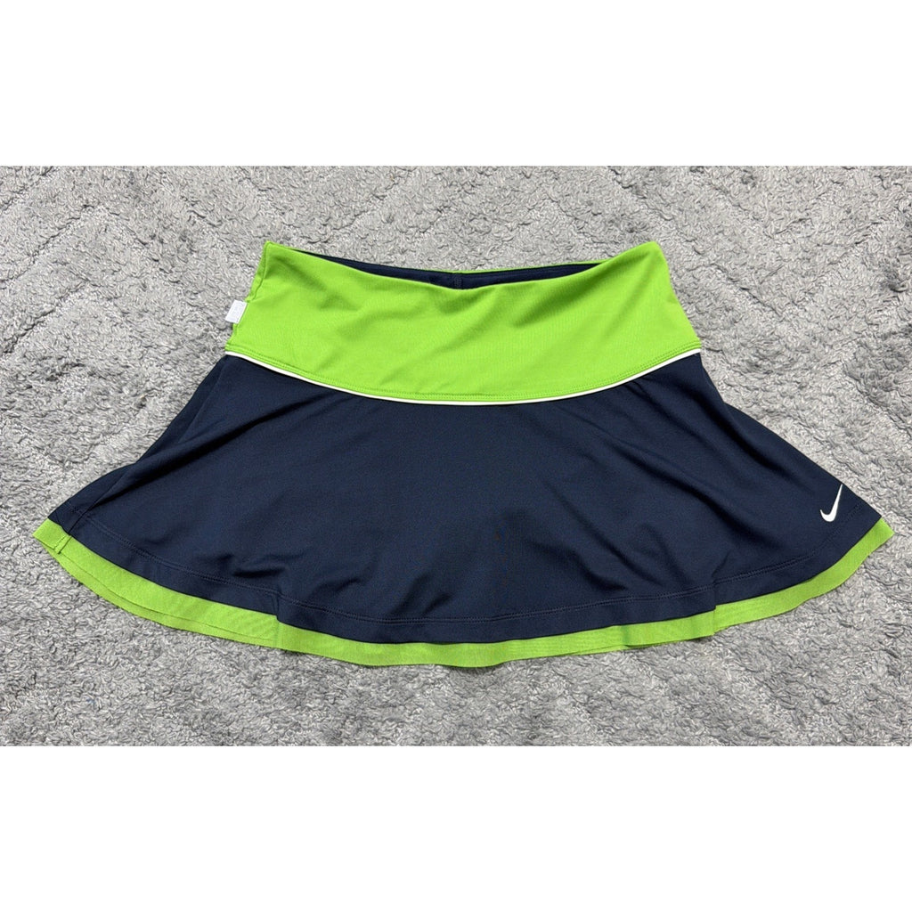 Nike Dri-Fit Victory Skort Women's S Green & Gray Tennis Golf Pickleball Skirt