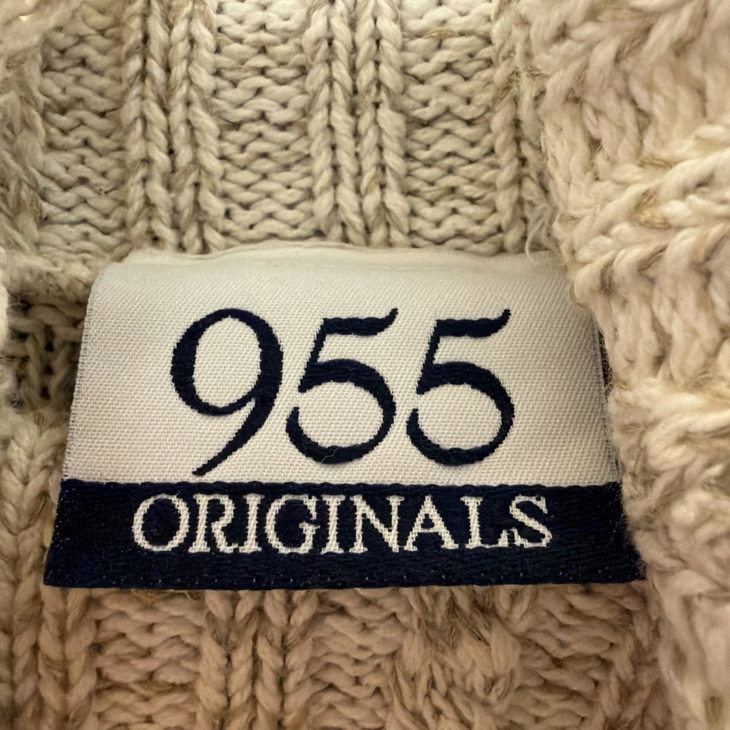 Vintage 80s 955 Originals Turtleneck Sweater Women's Small Preppy Cable Knit