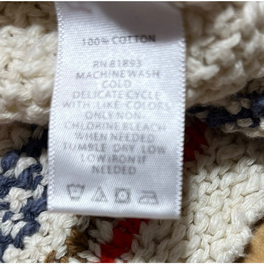 Denim & Co. Heritage Cable Knit Sweater Dress- Ivory- Small