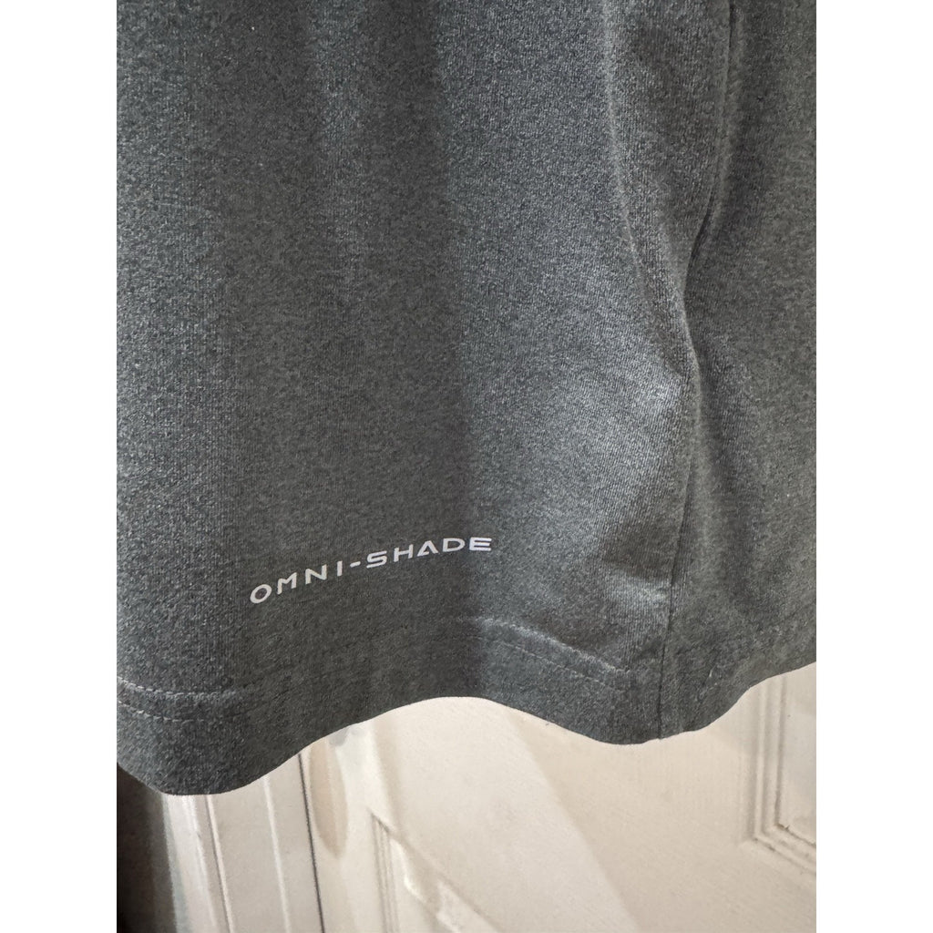 Columbia Omni-Shade Advanced UVA Blocking Shirt Size Medium Gray Short Sleeve