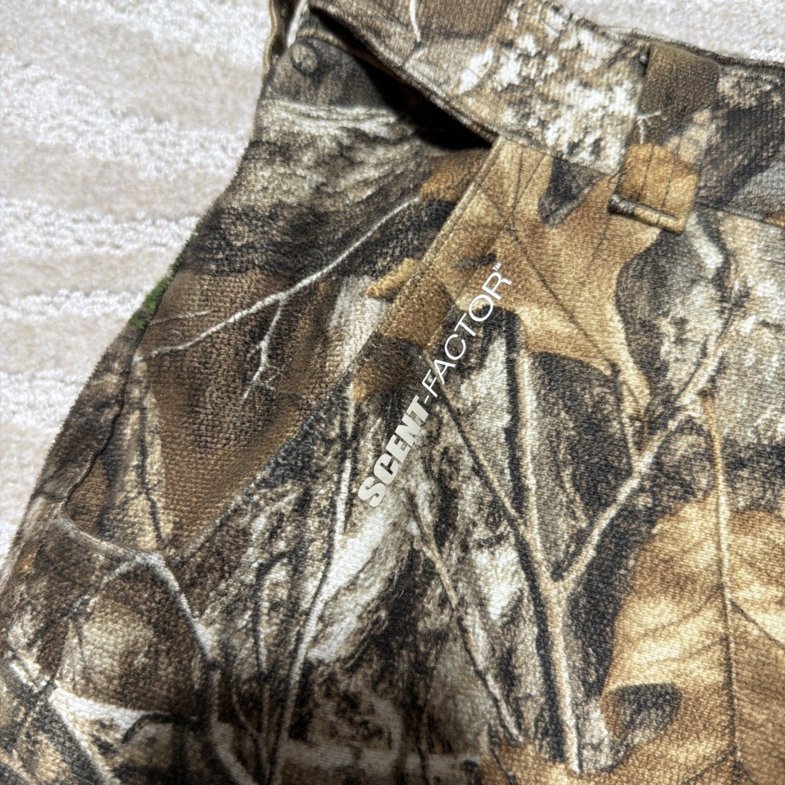 Real Tree Xtra Scent Factor Mens Camouflage Hunting Lined Pants Size M Camo
