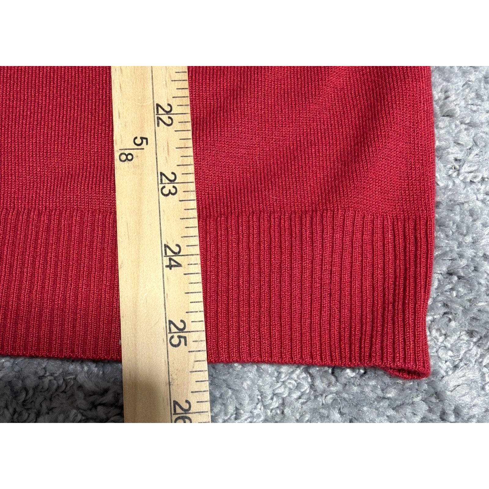 Vintage Rochelle California Red Mock Neck Long Sleeve sweater - size Small New
