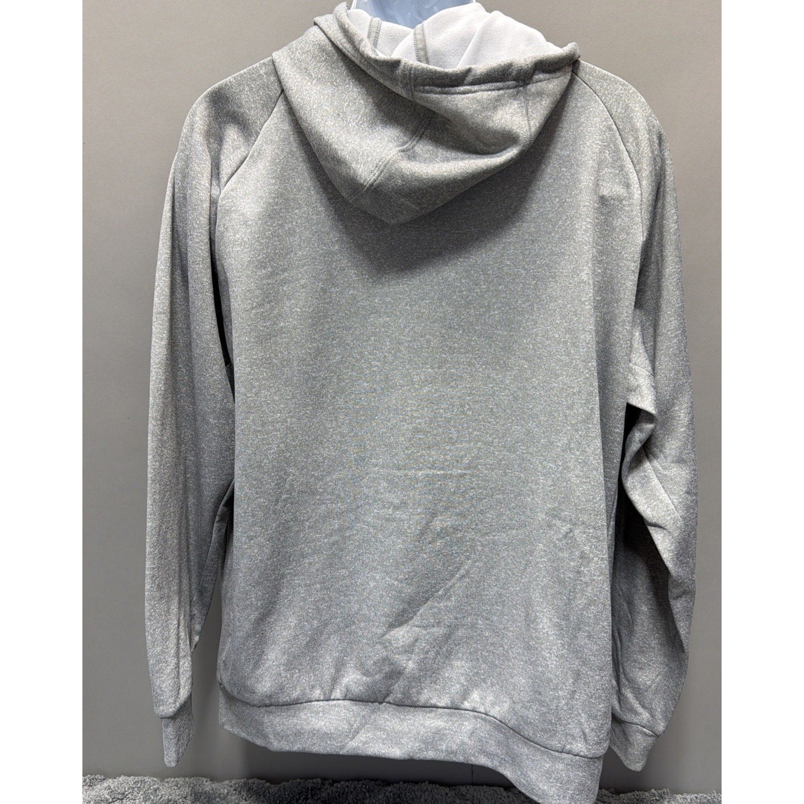 Adidas Hoodie Mens L Gray Fleece Sweatshirt Outdoor Athletic Basketball Gym Run