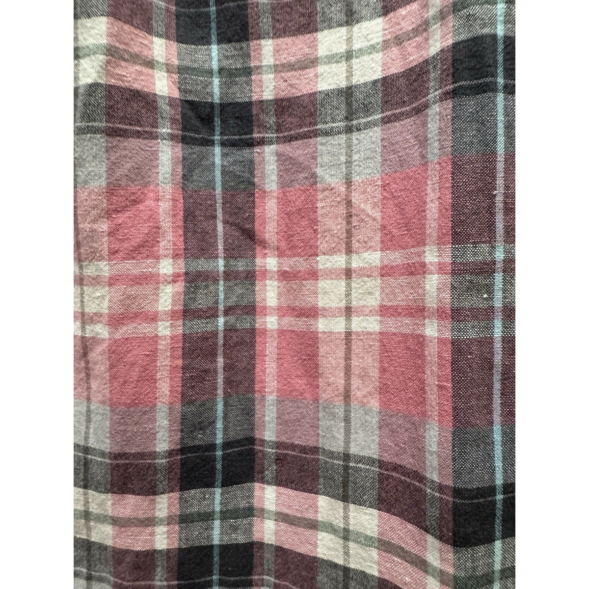 American Eagle Seriously Soft Pink Check Button Down Flannel Size Medium