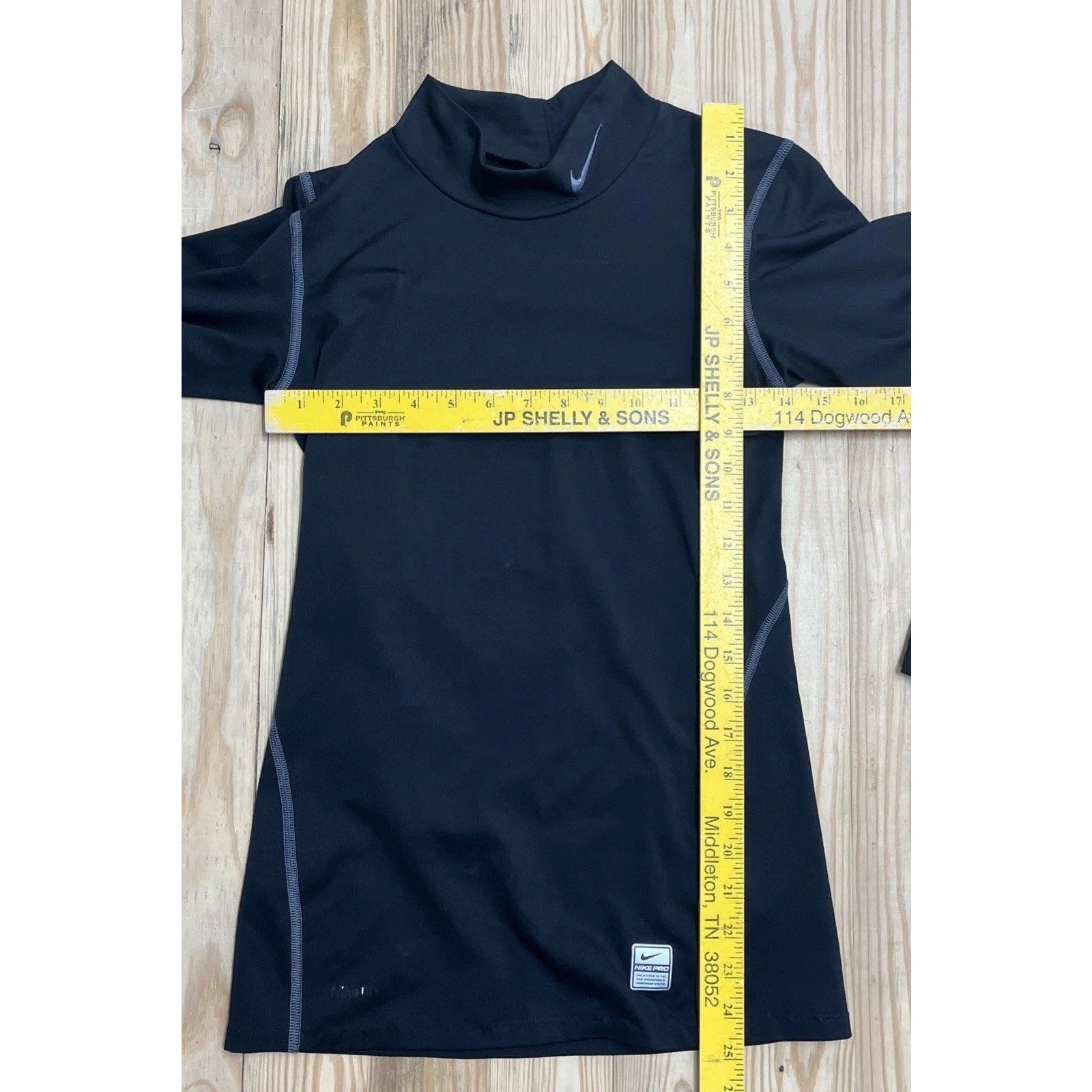 Nike Pro Tight Shirt Long Sleeve Black Womens Size M