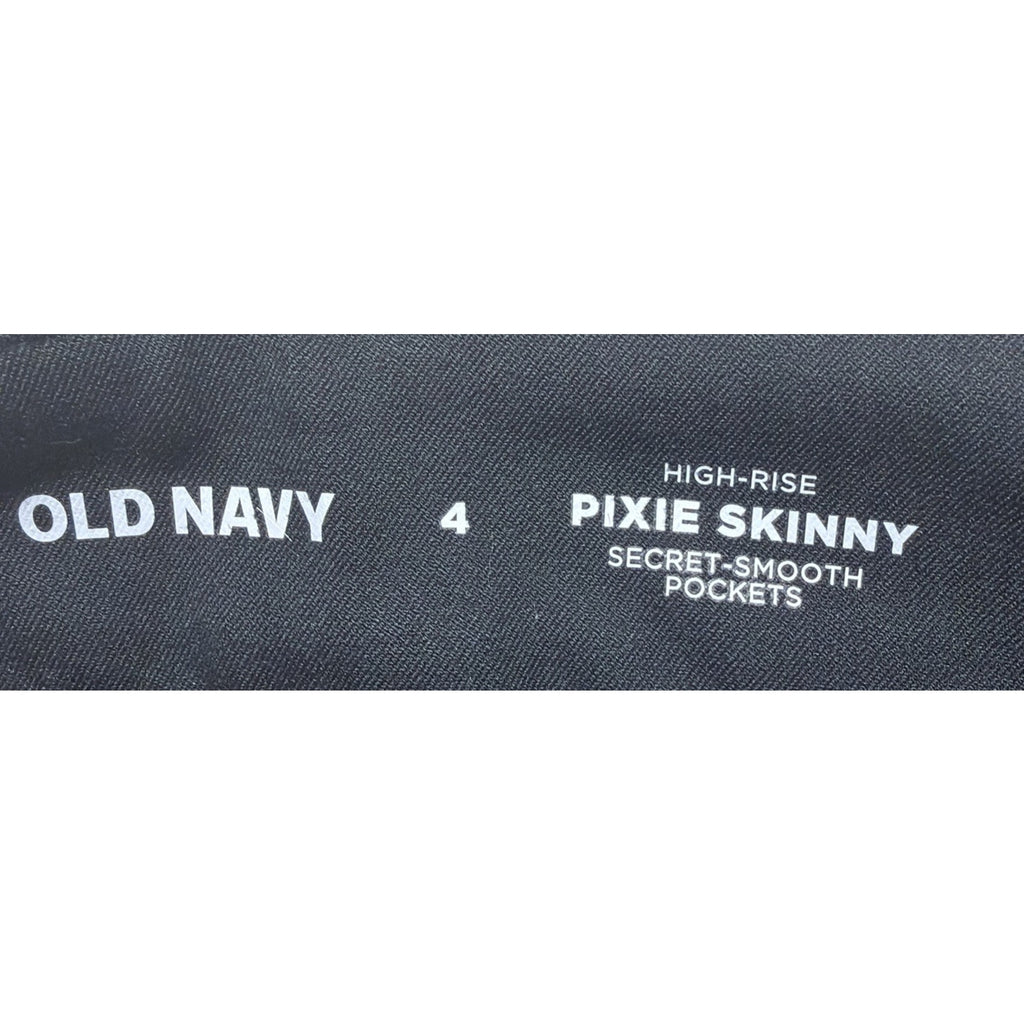Old Navy Womens 4 Pants Black Pixie High Rise Skinny Ankle Pants Career NWT