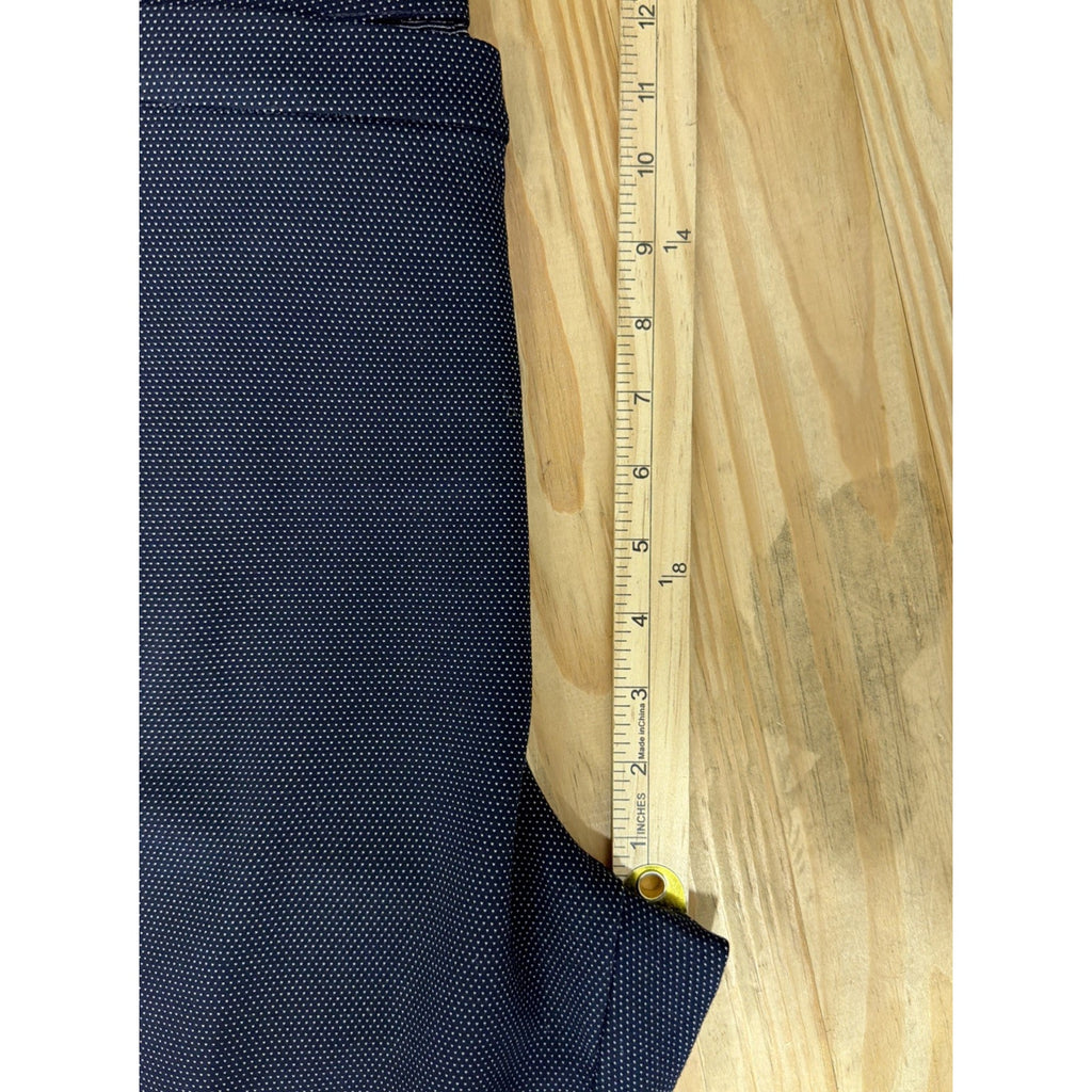 Liverpool Women's Pants Navy Blue Size 16/33 Pull On Ankle Pin Micro Dot