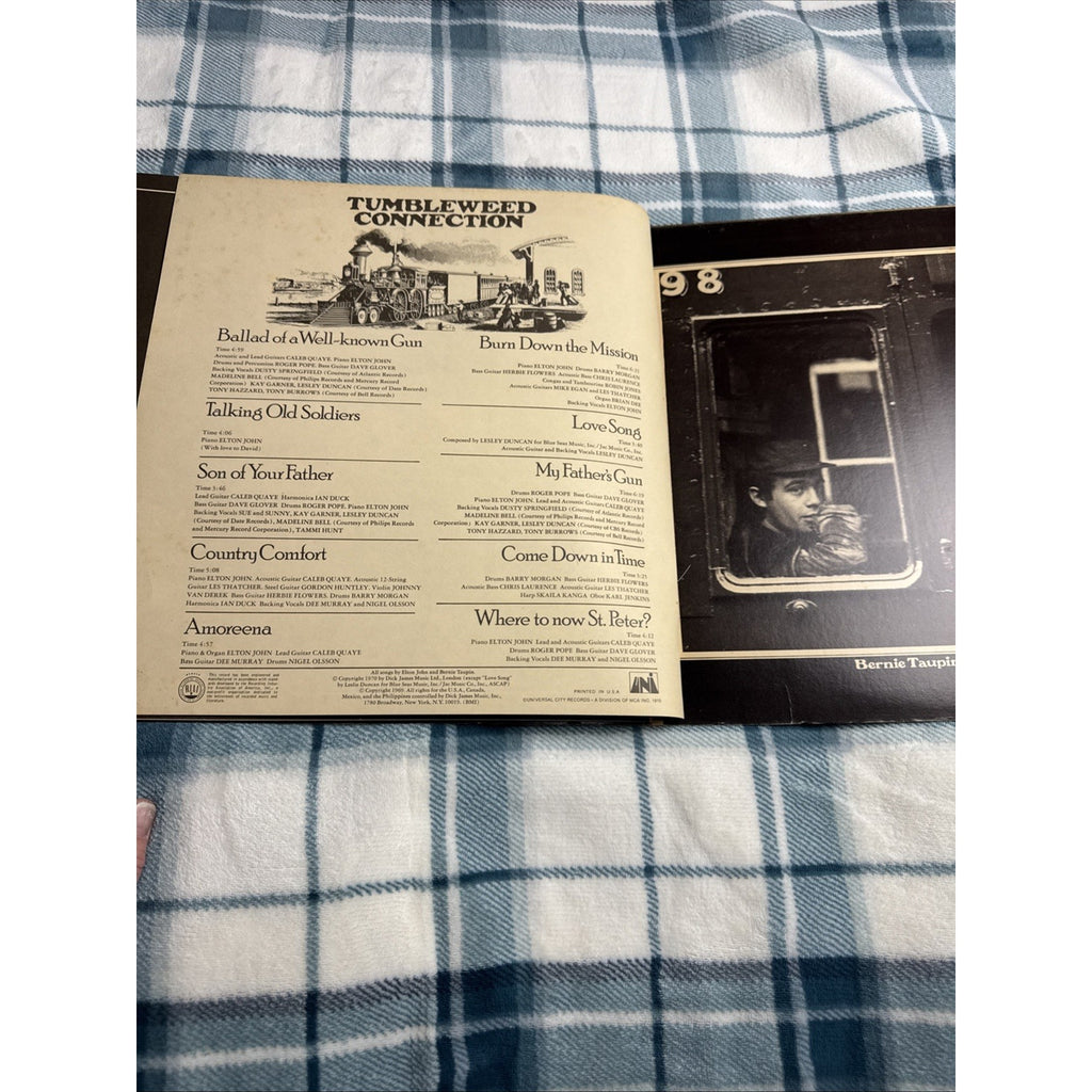 Elton John Tumbleweed Connection Vinyl LP Record 1970 Gatefold Album Booklet Ex