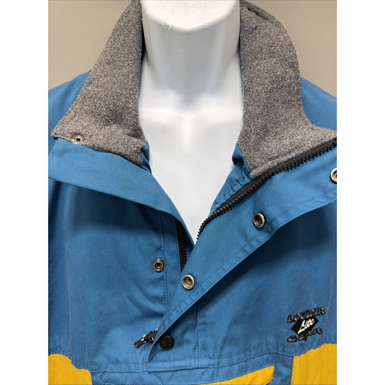 Vintage 90s Boulder Gear Lite Solar Lock Lined Ski Jacket Size XS