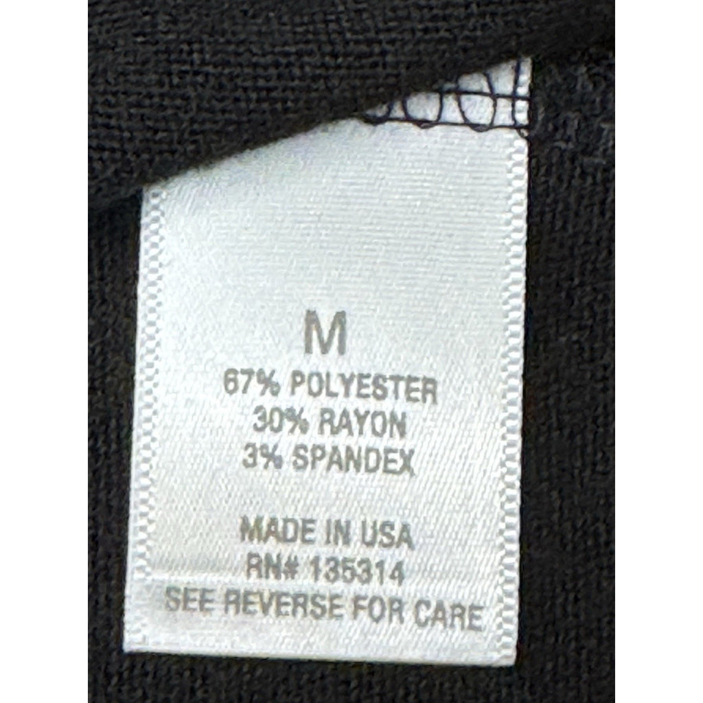 Dressbarn Black Long Sleeve Beaded V Neck Blouse Top Women’s Size M New With Tag