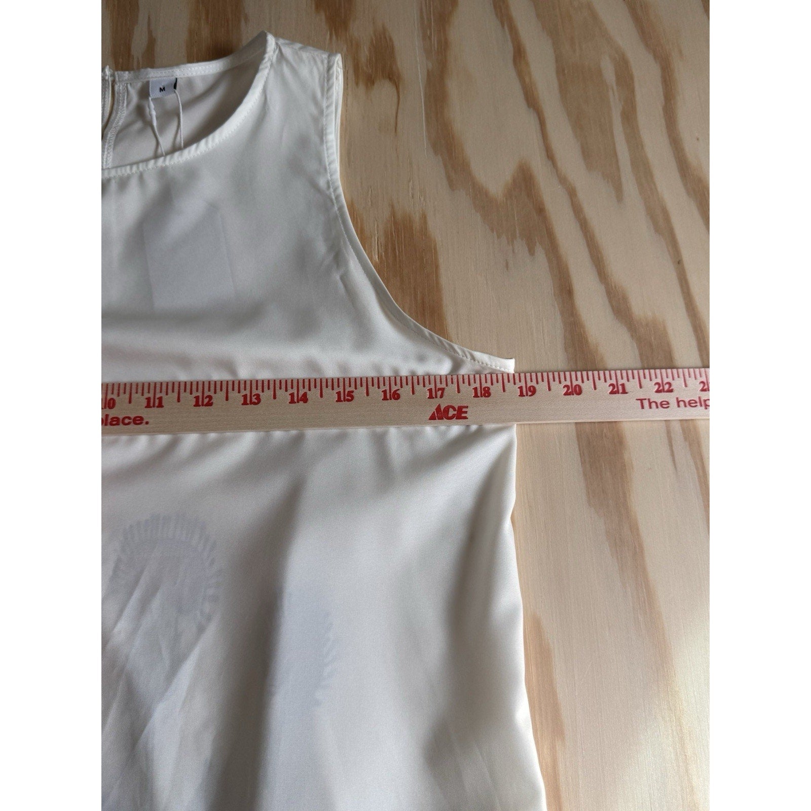 Women's Size Medium White Sleeveless Sheath Dress Floral Bottom by Misslook NWT