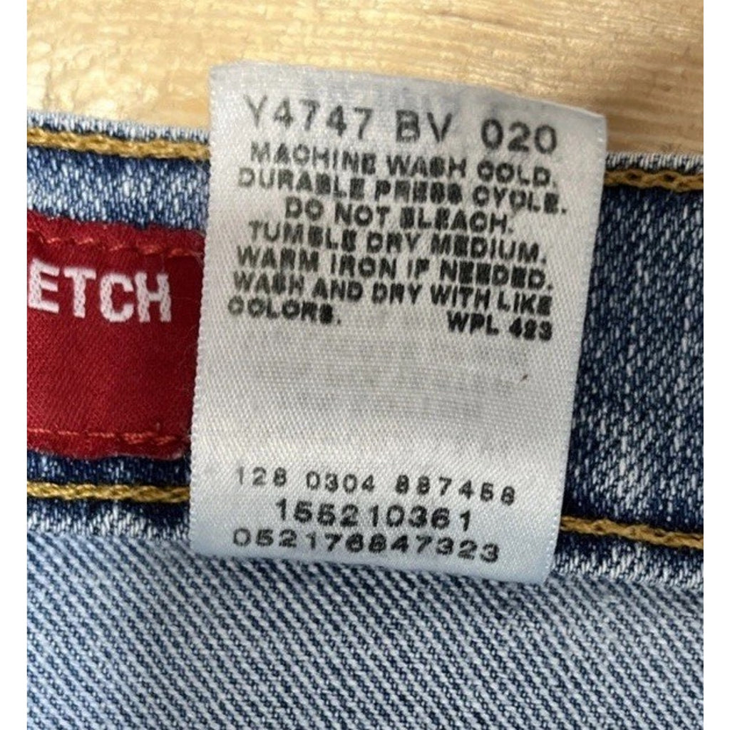 Vintage Y2K Levi's Women's 512 SLIM FIT Tapered Leg Stretch Denim Blue Jeans 10L