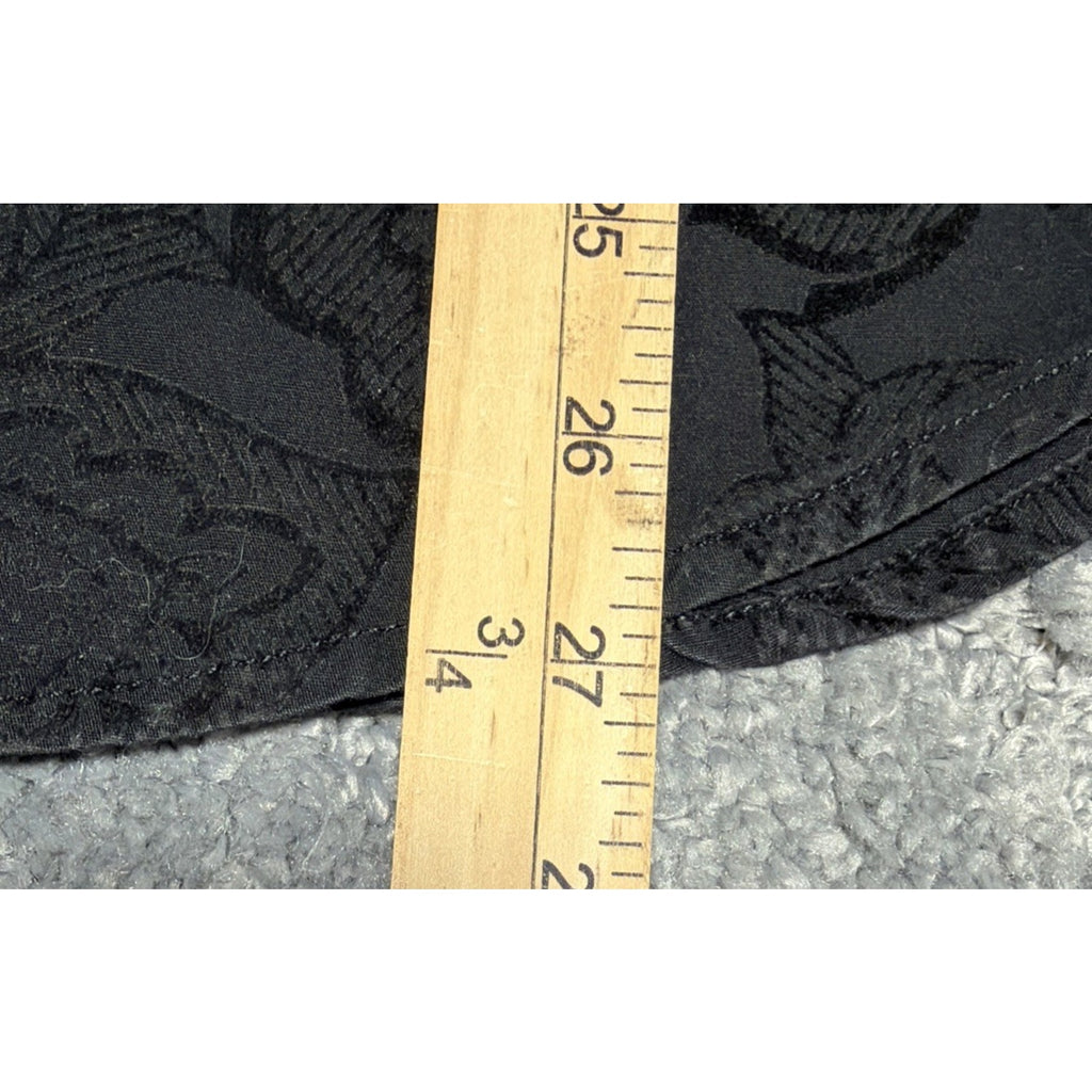 Truth Substance Common Sense Men’s Embroidered Velvet Paisley Detail Shirt M
