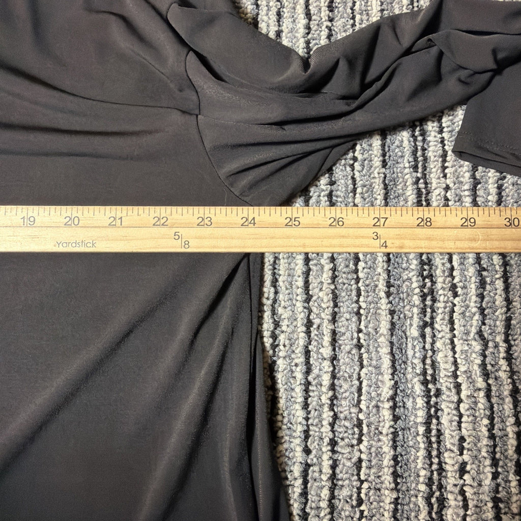 Honeyme Curvy Black Crisscross Back Top — Size 3XL (NEW)