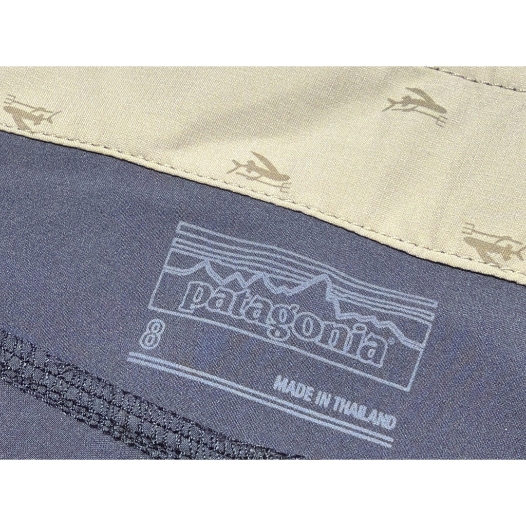 Patagonia Womens Stretch black Hydro peak Board- Mid Rise shorts sz 8