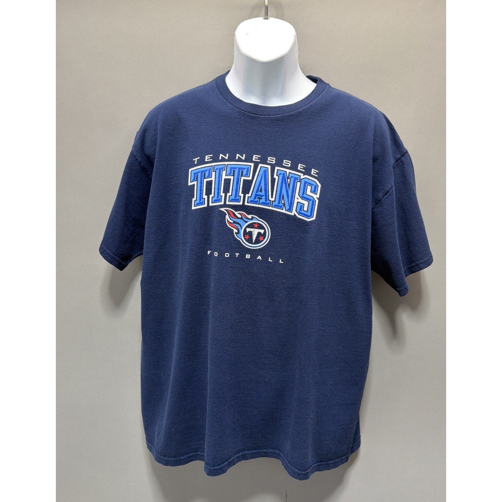 NFL Team Apparel Tennessee Titans Shirt Men’s XL Graphic Print Logo Blue