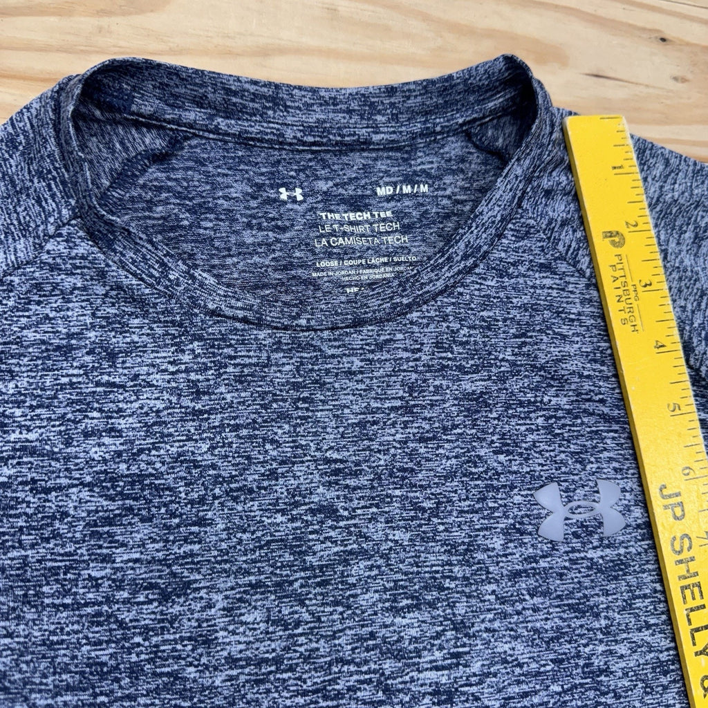 Under Armour The Tech Tee T-Shirt Blue Gray Heather Loose Men’s Size Medium