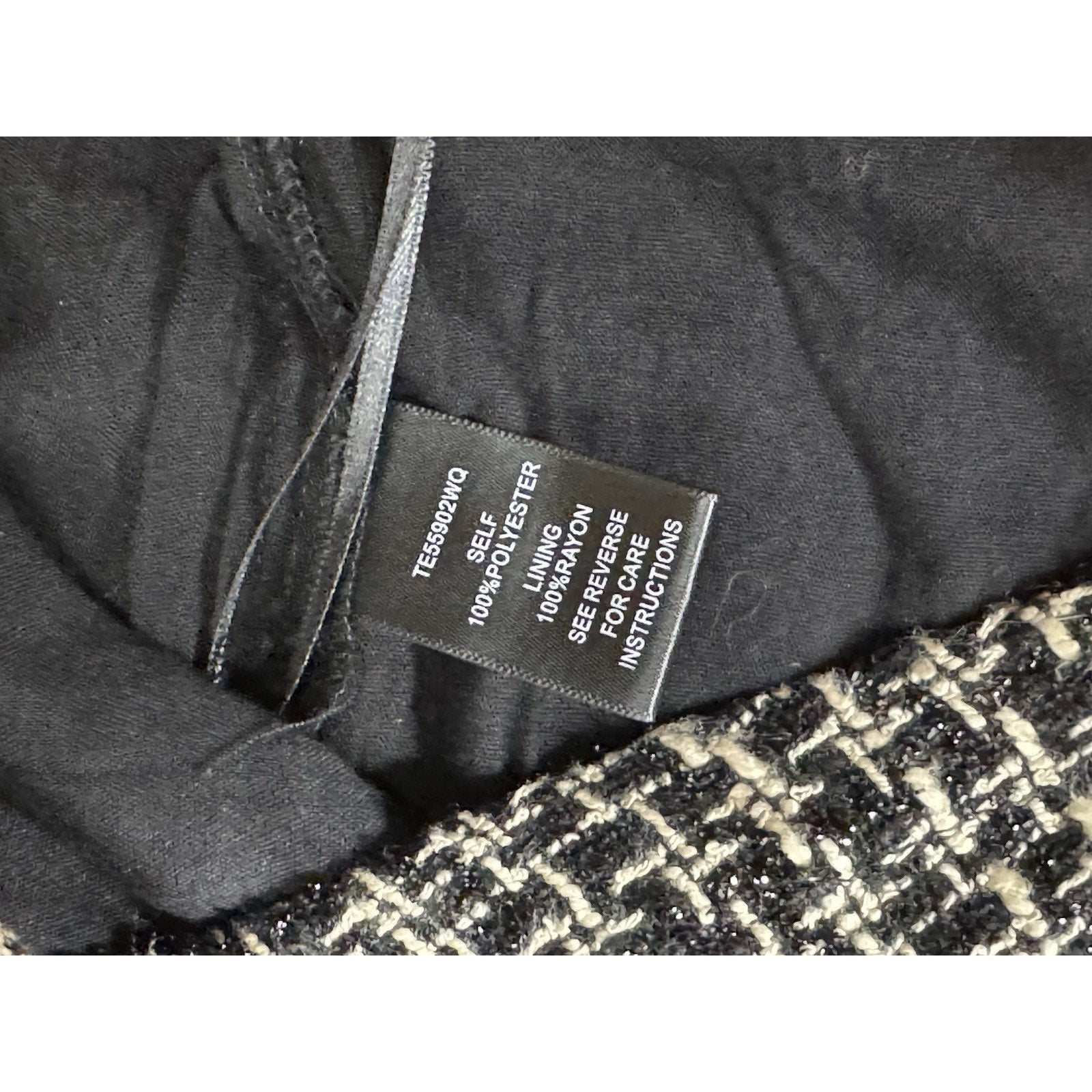 Ark & Co. women Crop Tweed Tank Black Gold Lined Small Keyhole Back Button NWT