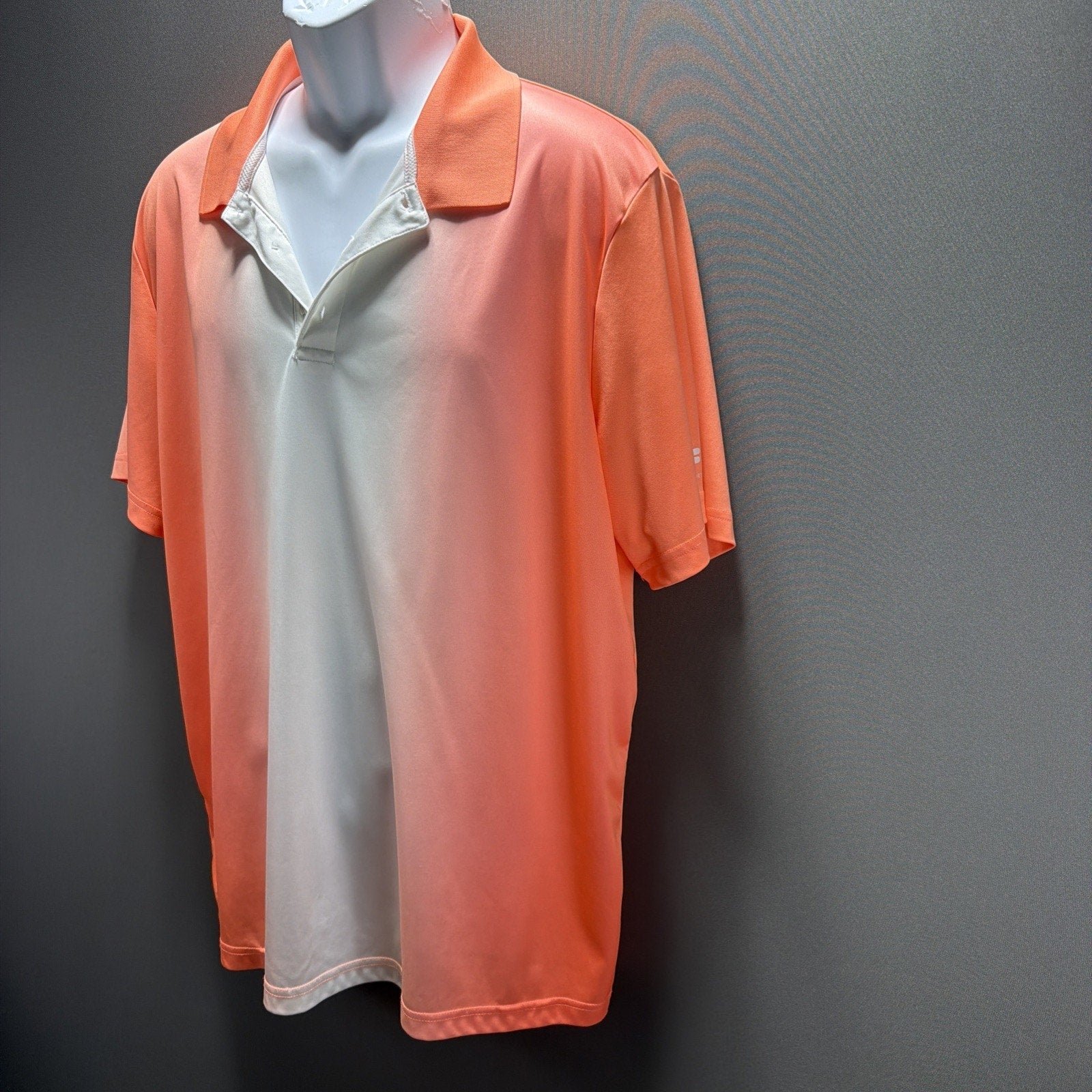 FILA Athletic Fit Sport Golf Performance Mens Polo Shirt Size XL Bright Orange