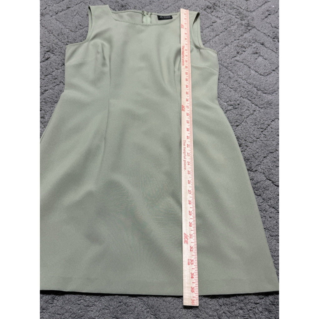 Vintage A-List by Wrapper Sage Green 2pc Suit Set Jacket Dress Y2K Minimalist