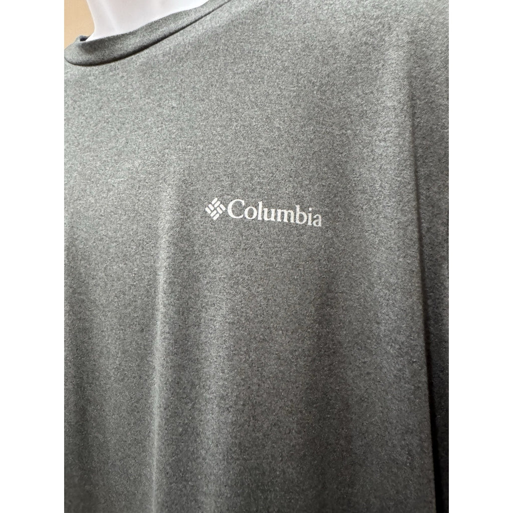 Columbia Omni-Shade Advanced UVA Blocking Shirt Size Medium Gray Short Sleeve