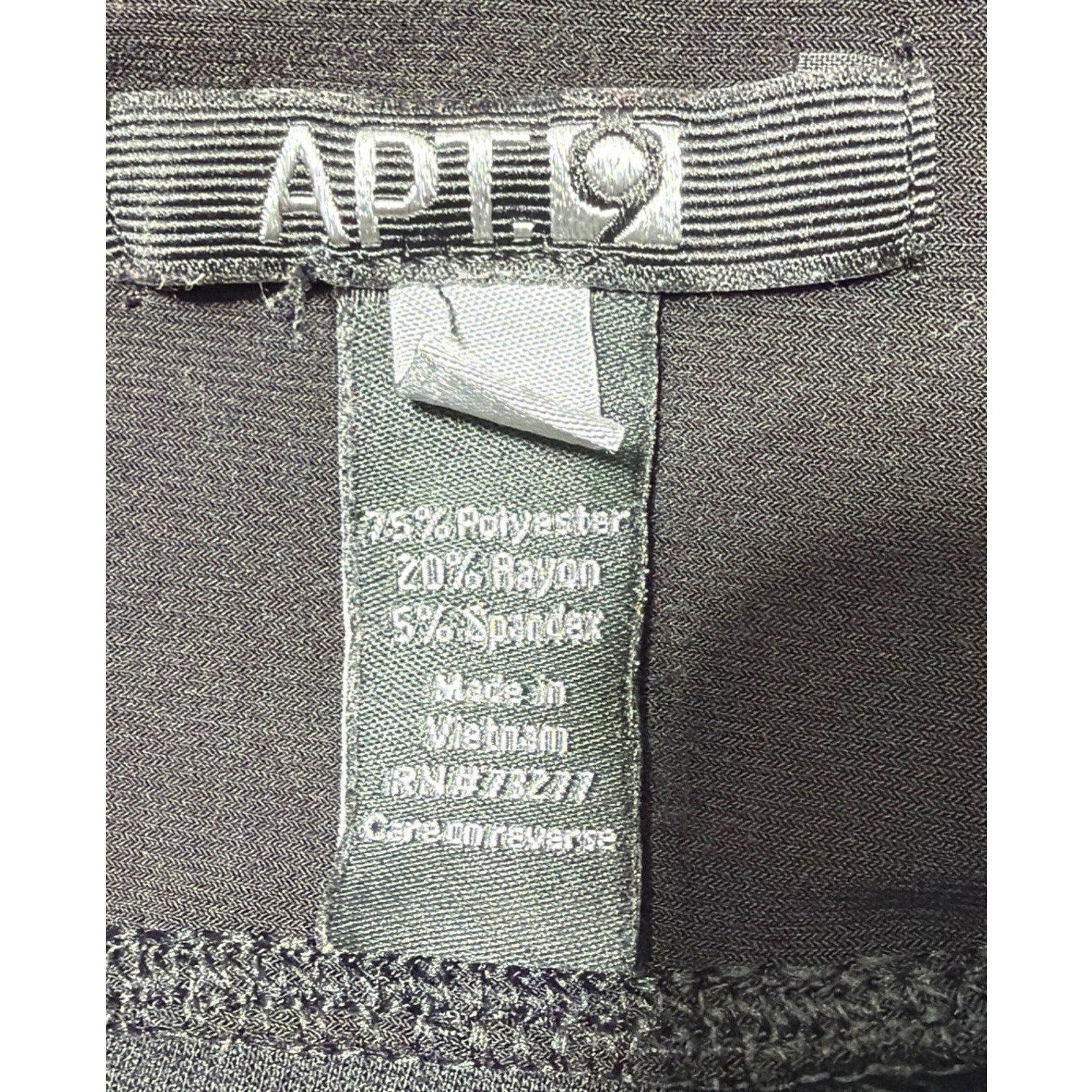 APT. 9 Women’s Yoga Fitness High Rise Full Length Leggings Black Size XL