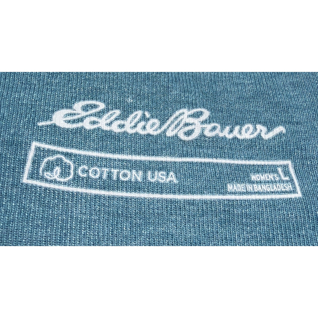 Eddie Bauer T Shirt Womens Size Large Short Sleeve Tee Cotton