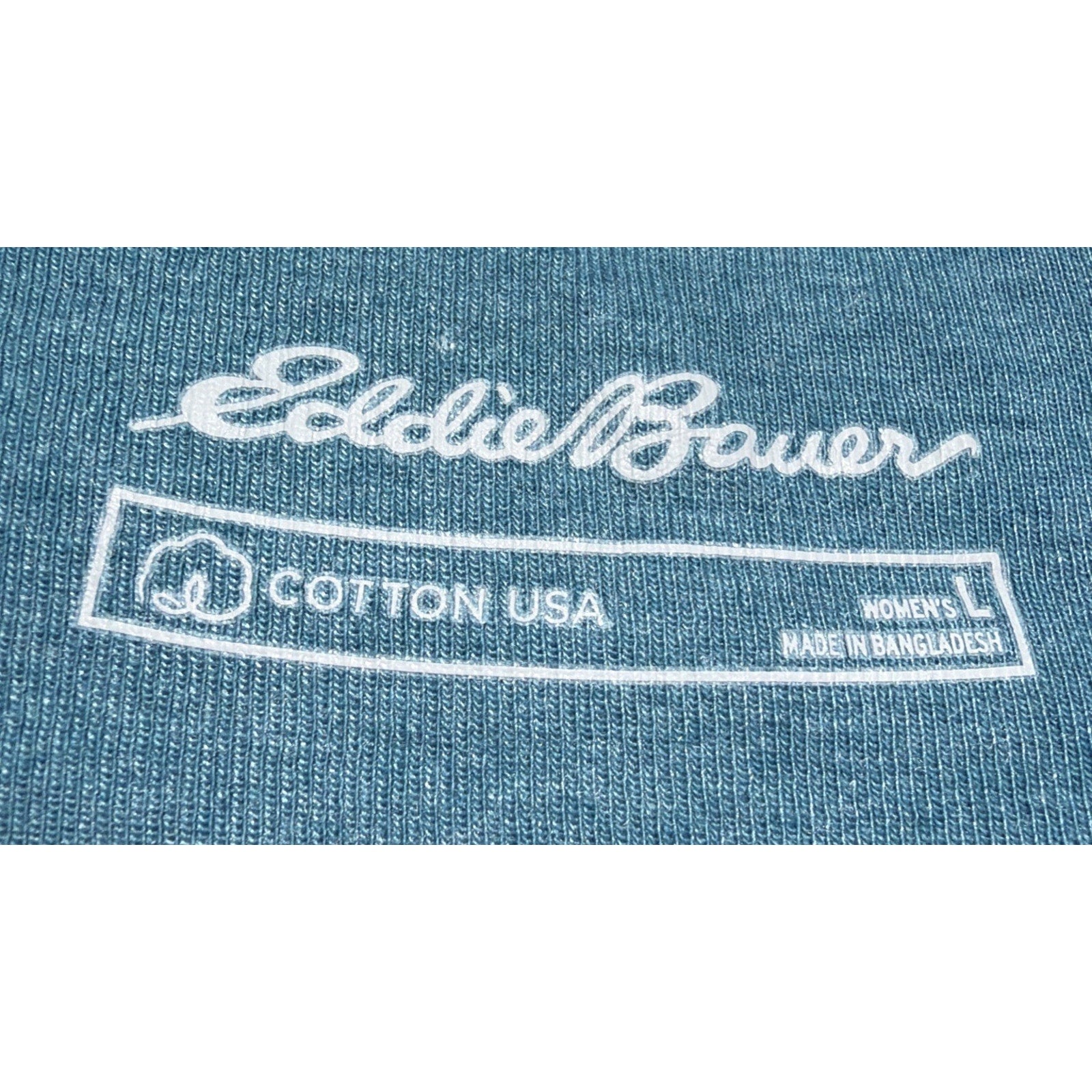 Eddie Bauer T Shirt Womens Size Large Short Sleeve Tee Cotton