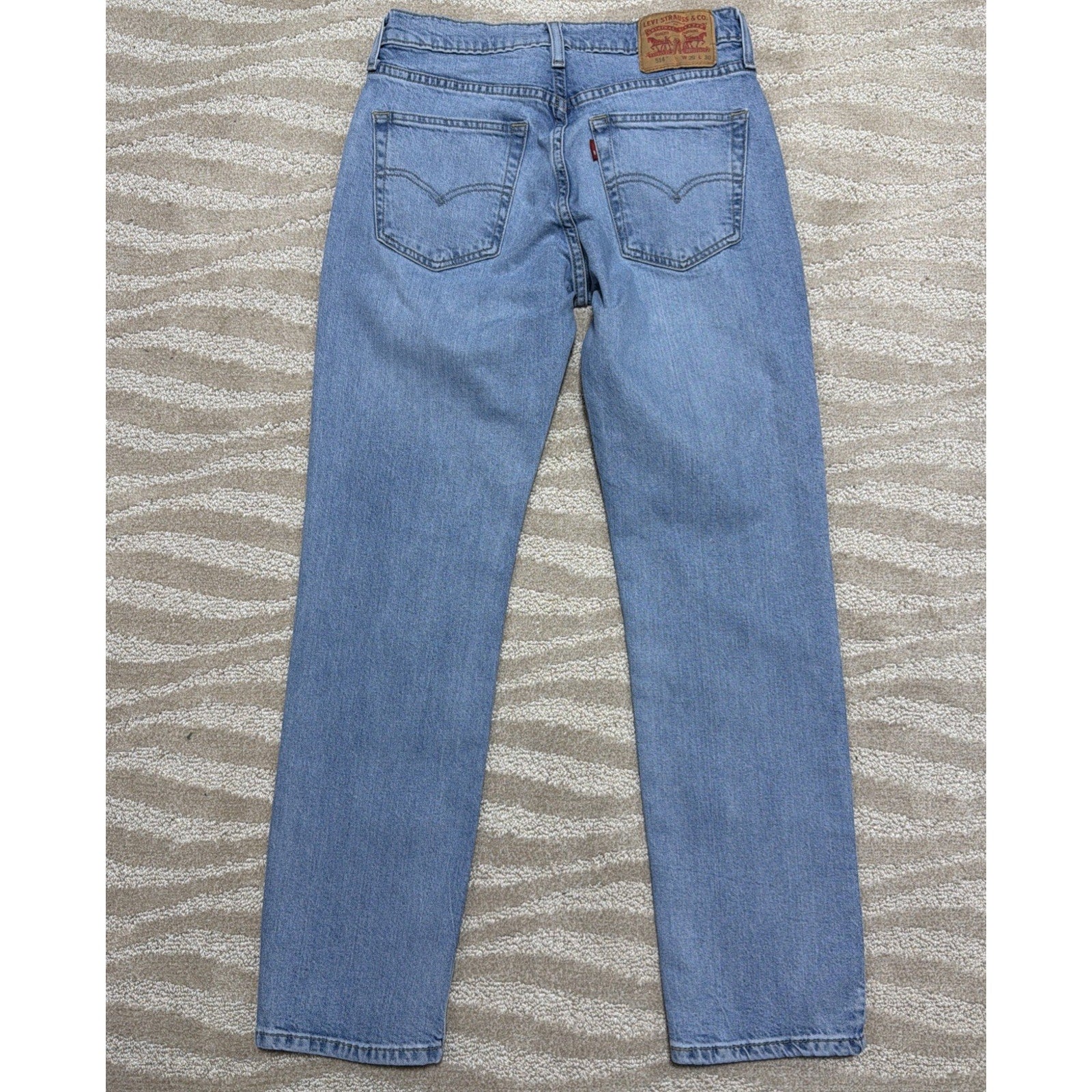 Levis 514 Jeans Men 29x30 Straight Fit Denim Stone Wash Slim Fit Stretch