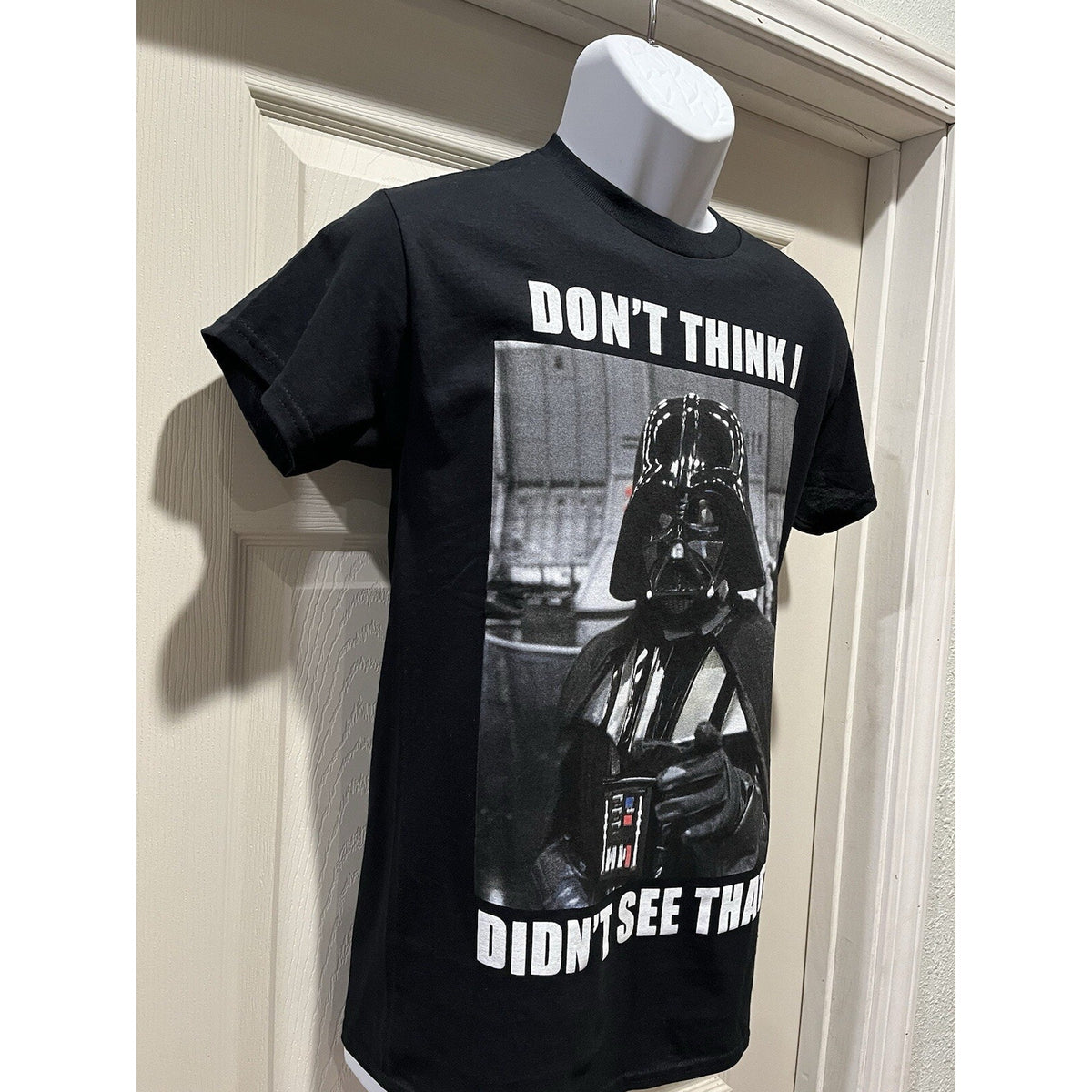 Star Wars DARTH Vader Hybrid Don’t Think I Don’t See You Size Small Black NWT