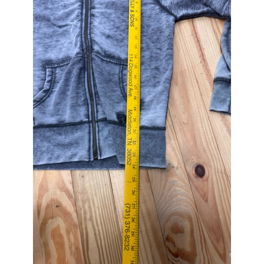 Free Planet Gray Mixed Logo Hoodie Sweatshirt Women’s Medium EUC