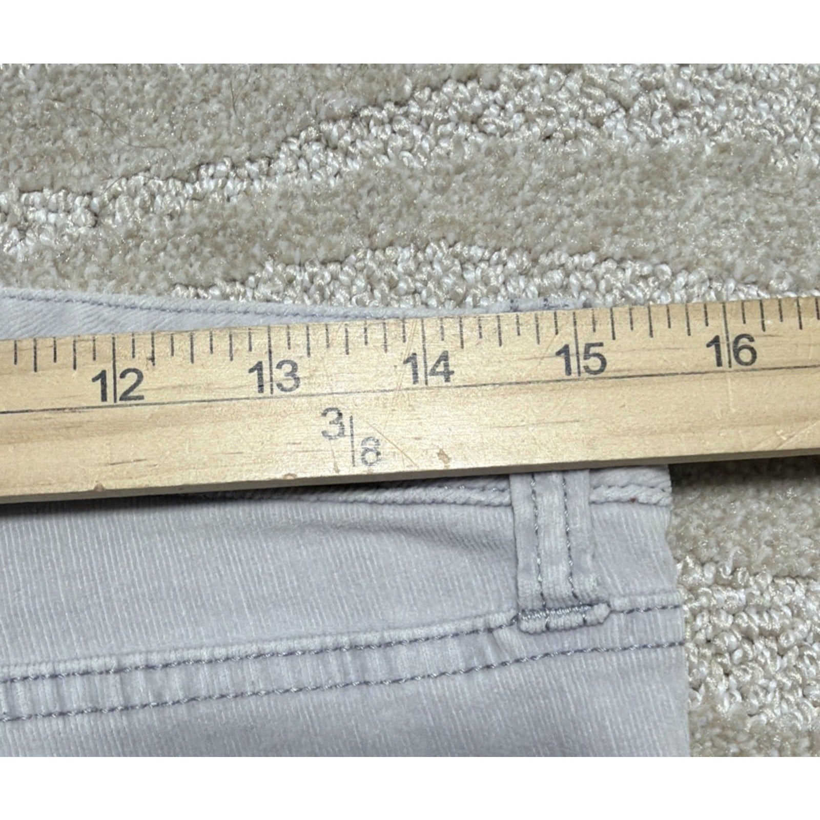 AE AMERICAN EAGLE Gray Corduroy STRETCH JEGGINGS WOMEN JEANS SIZE 6 Boho Chic