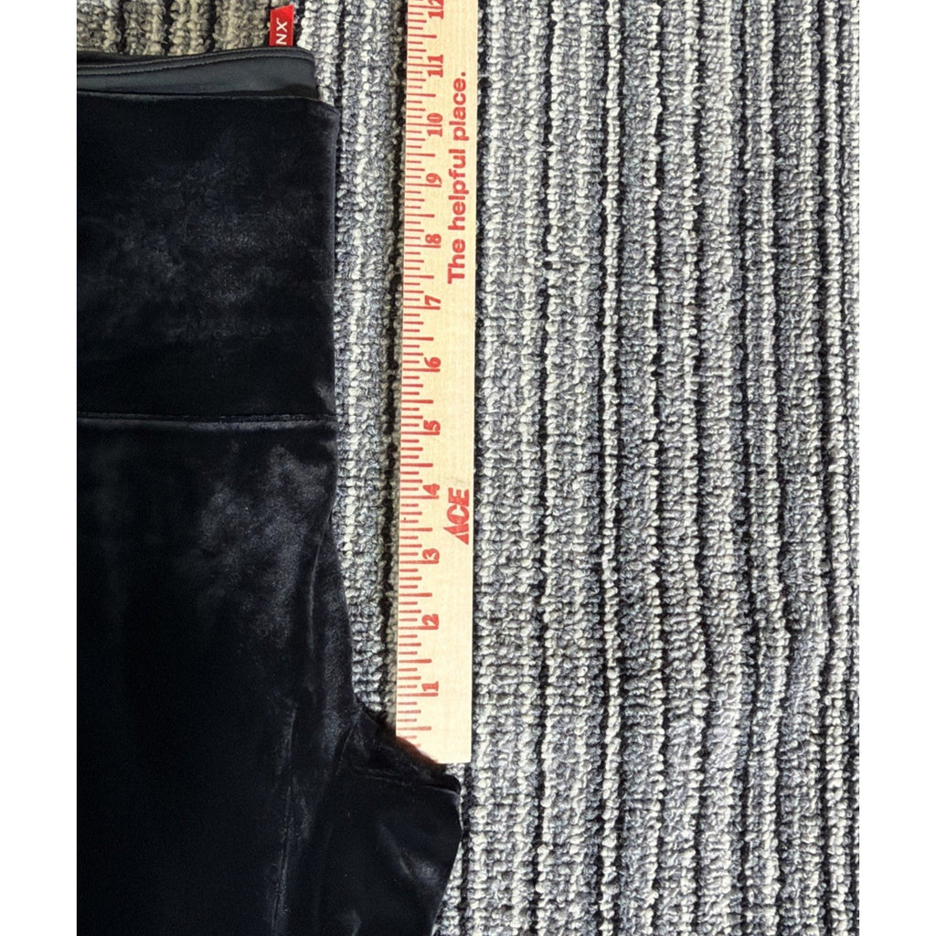 Spanx Womens Velvet Velour High Rise Shaping Leggings, Black, Size Large NWT