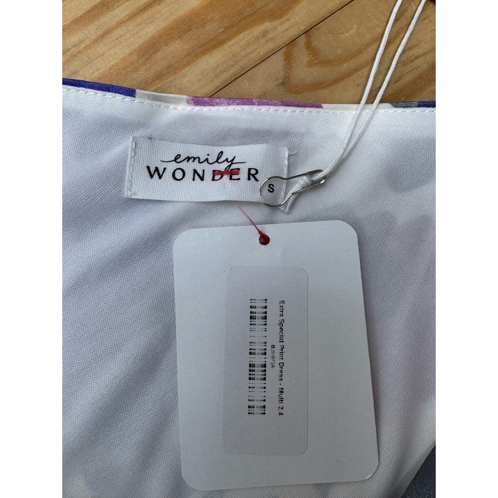 Perfectly Priscilla Abstract Print Dress Multicolor Off One Shoulder Dress 2/4