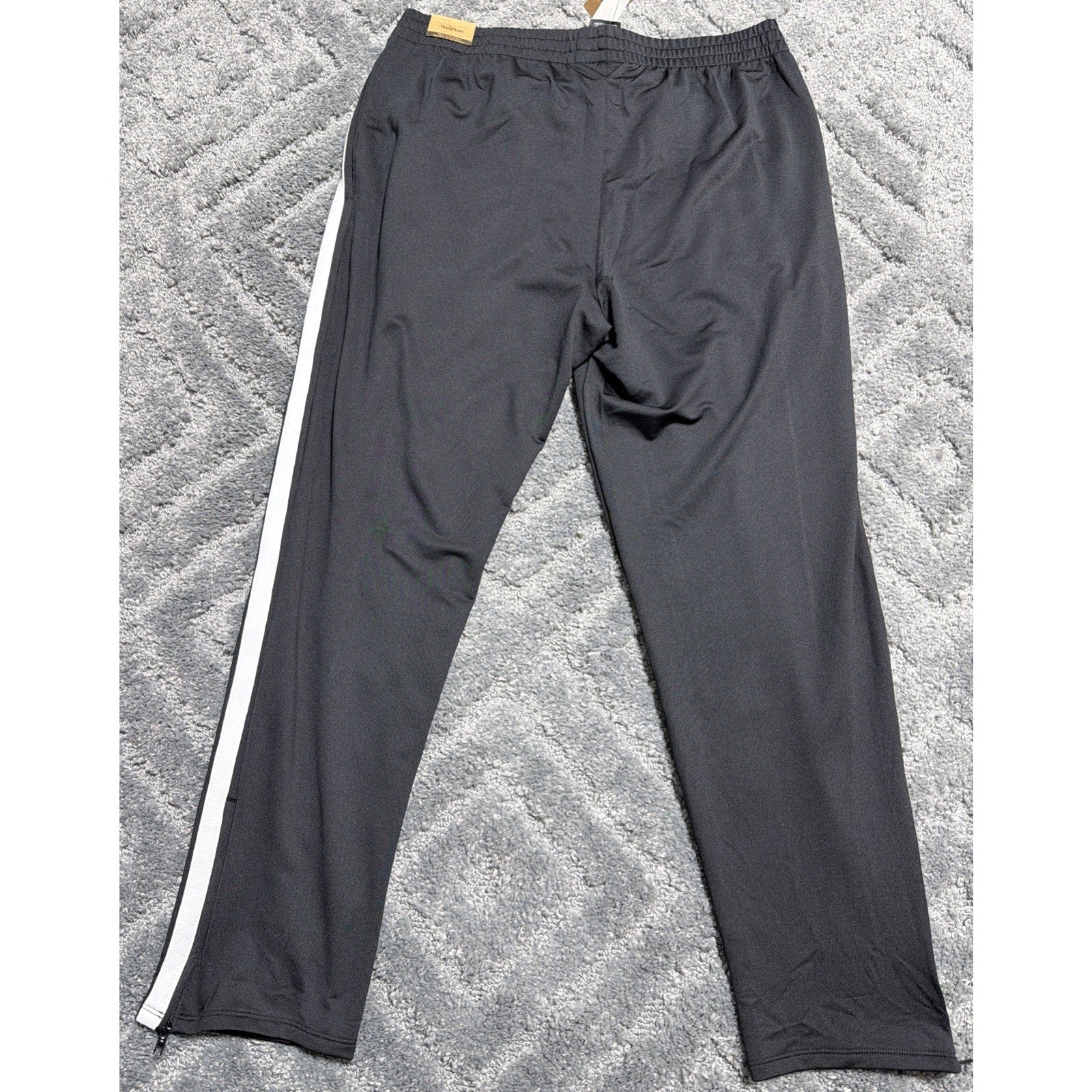 Victoria's Secret PINK Active Ankle Zip Track Pants w/Pockets Black L New
