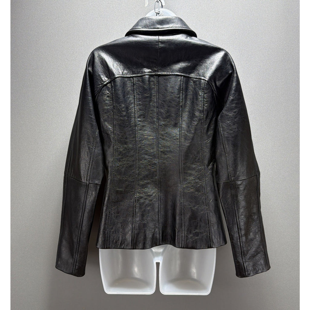 Women’s Wilson’s Leather Maxima Black Genuine Leather Jacket Size Medium