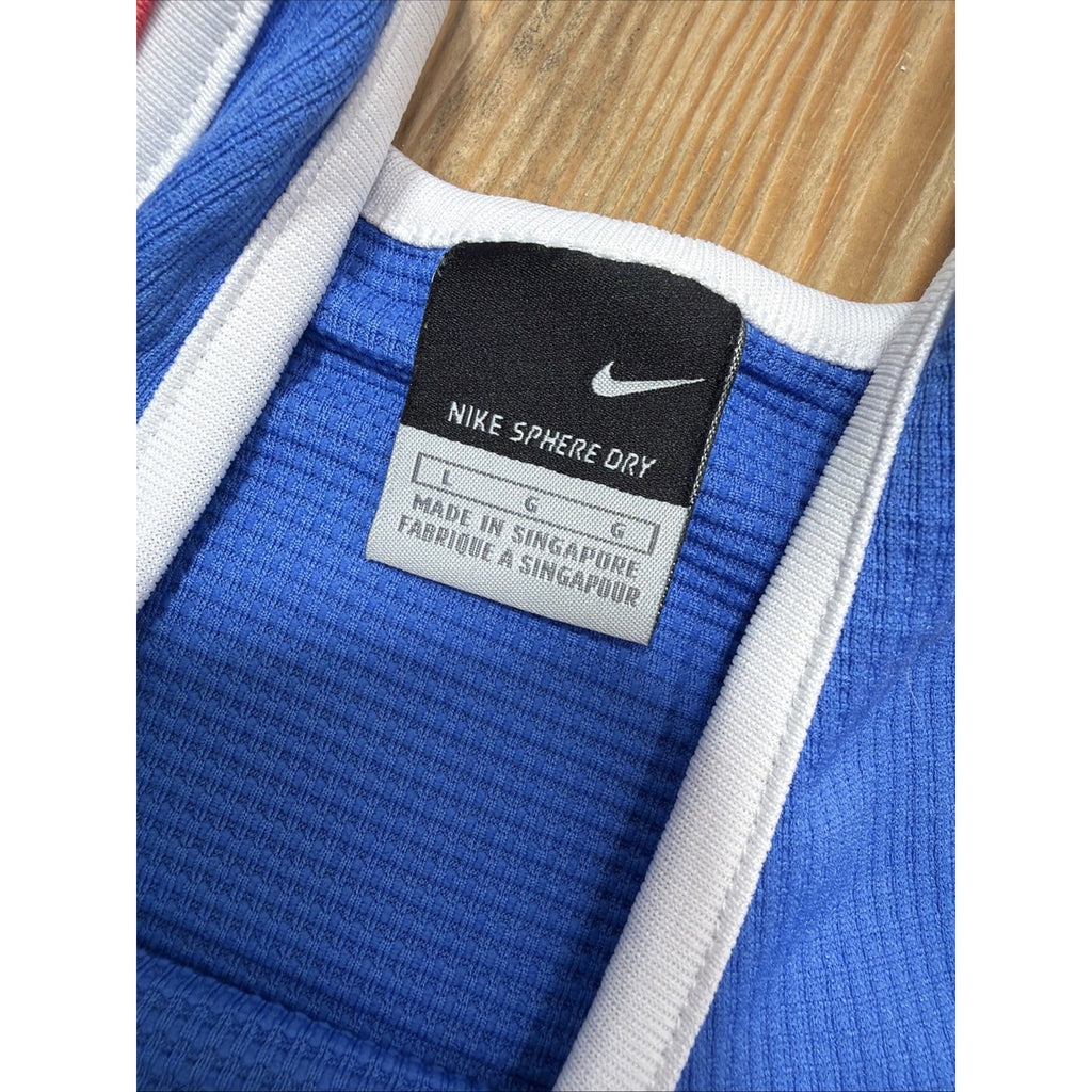Nike Sphere Dry Youth Athletic Tank Top Blue Red White Size L