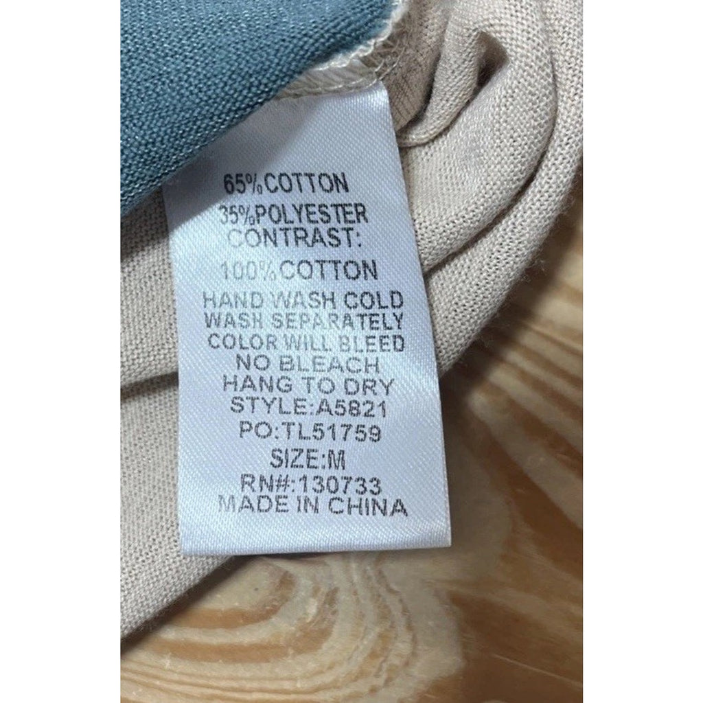 UMGEE STONE Colorblock Knot Tie Front Top/Blouse Size Medium