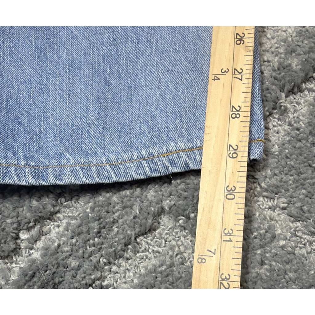Denim Jeans Levis 505 Straight Leg Light Wash Size 38x32 Measures 38x29
