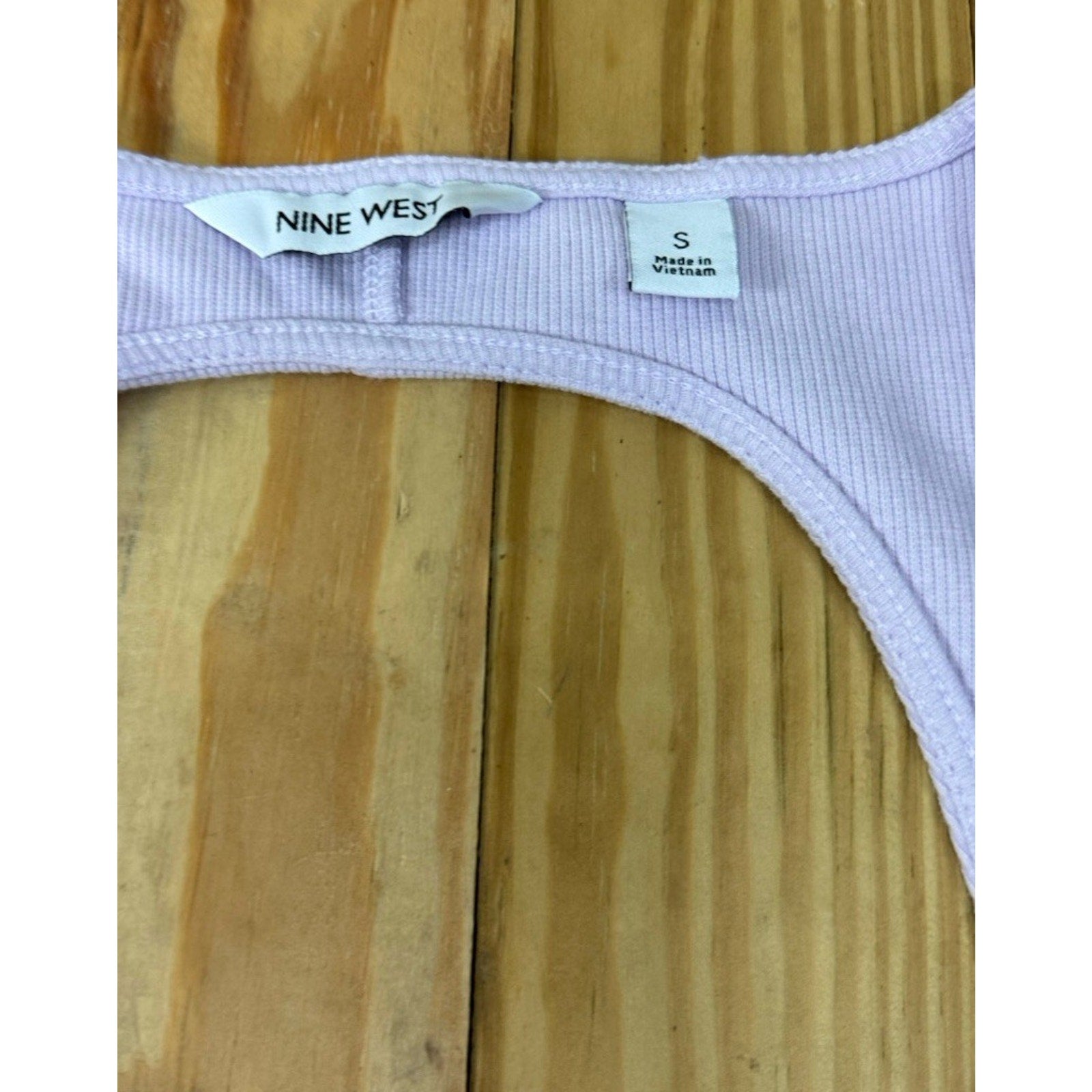 Ladies Apt. 9 Purple Ribbed Slim Fitting Dress Open Back Size Small