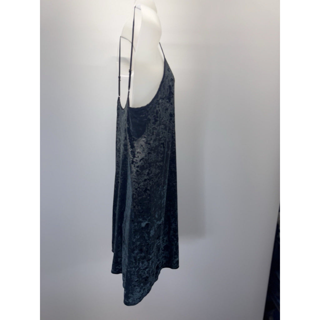 Victoria's Secret M/L Green Stretch Crushed Velvet Nightgown Slip Dress Lounge