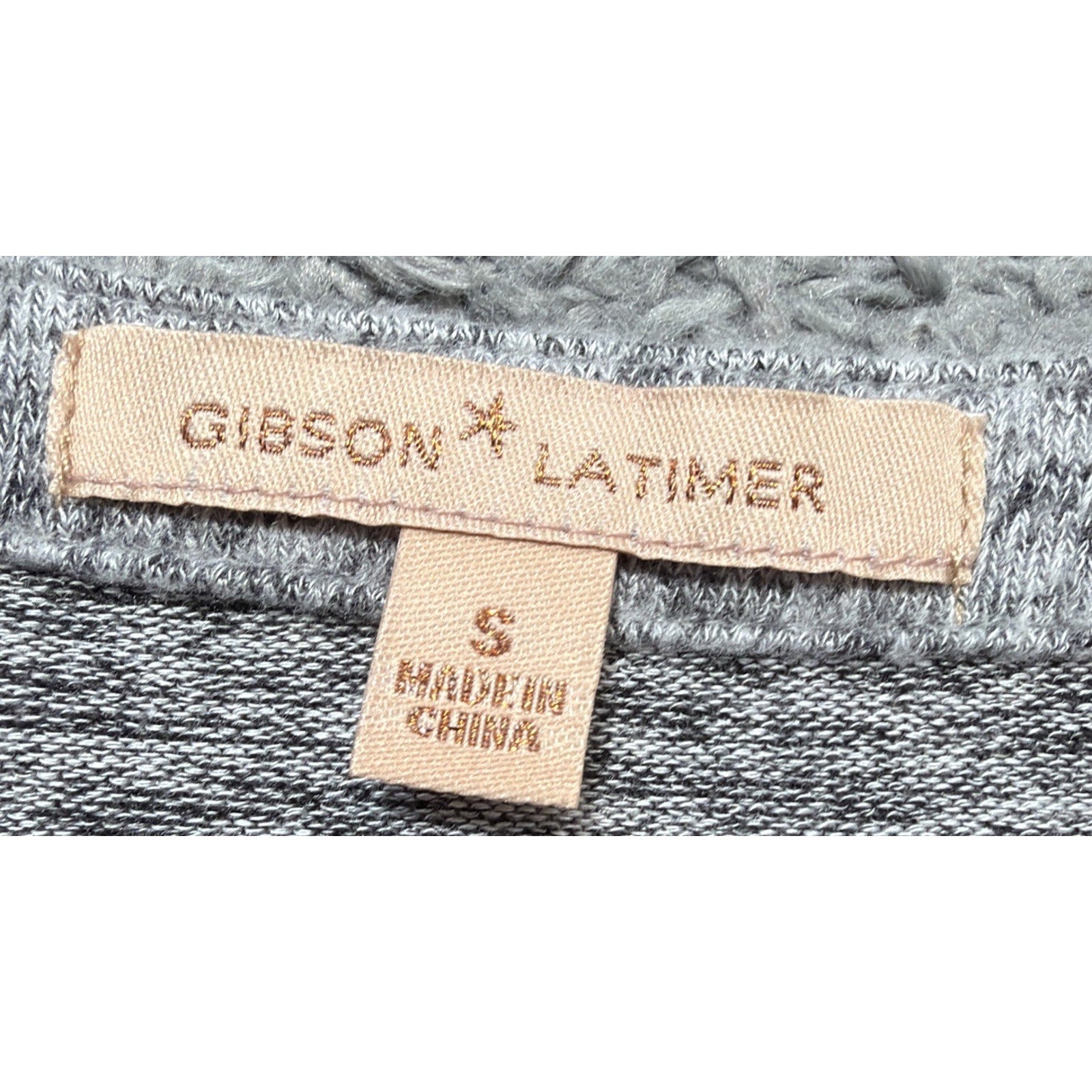 Gibson Latimer Knit Poncho Sweater Oversized Women's Gray S Cozy Chic Lagenlook