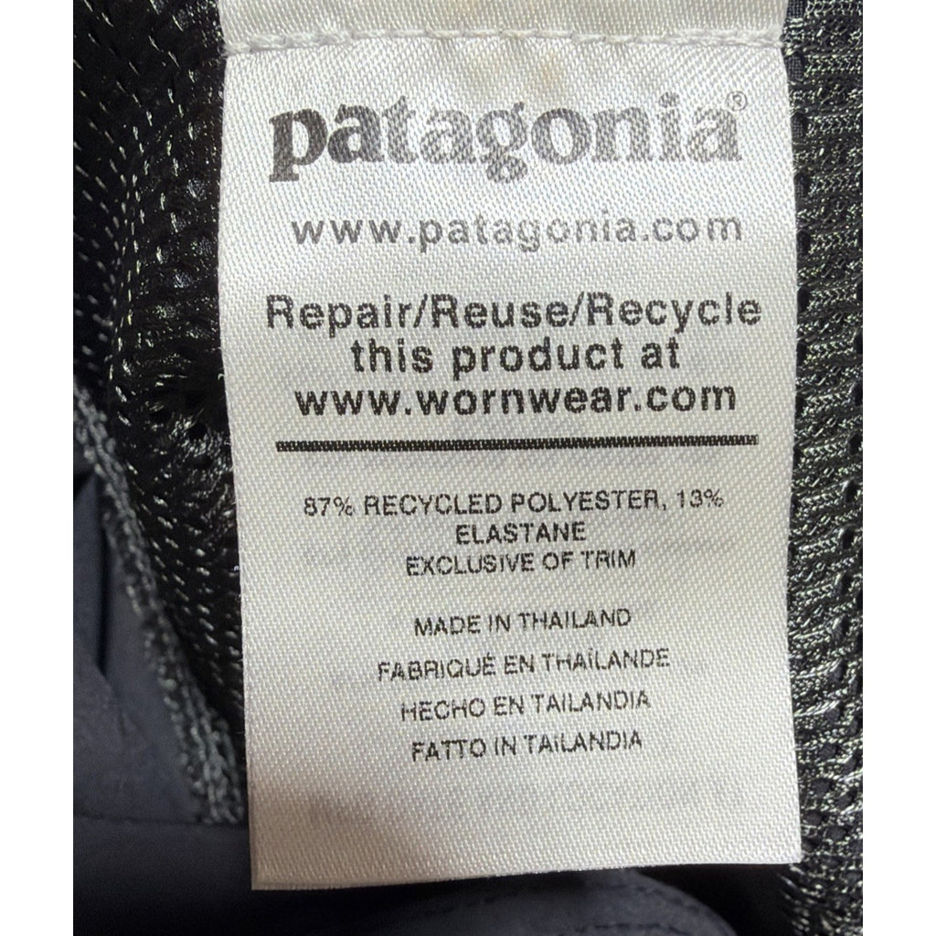 Patagonia Womens Stretch black Hydro peak Board- Mid Rise shorts sz 8