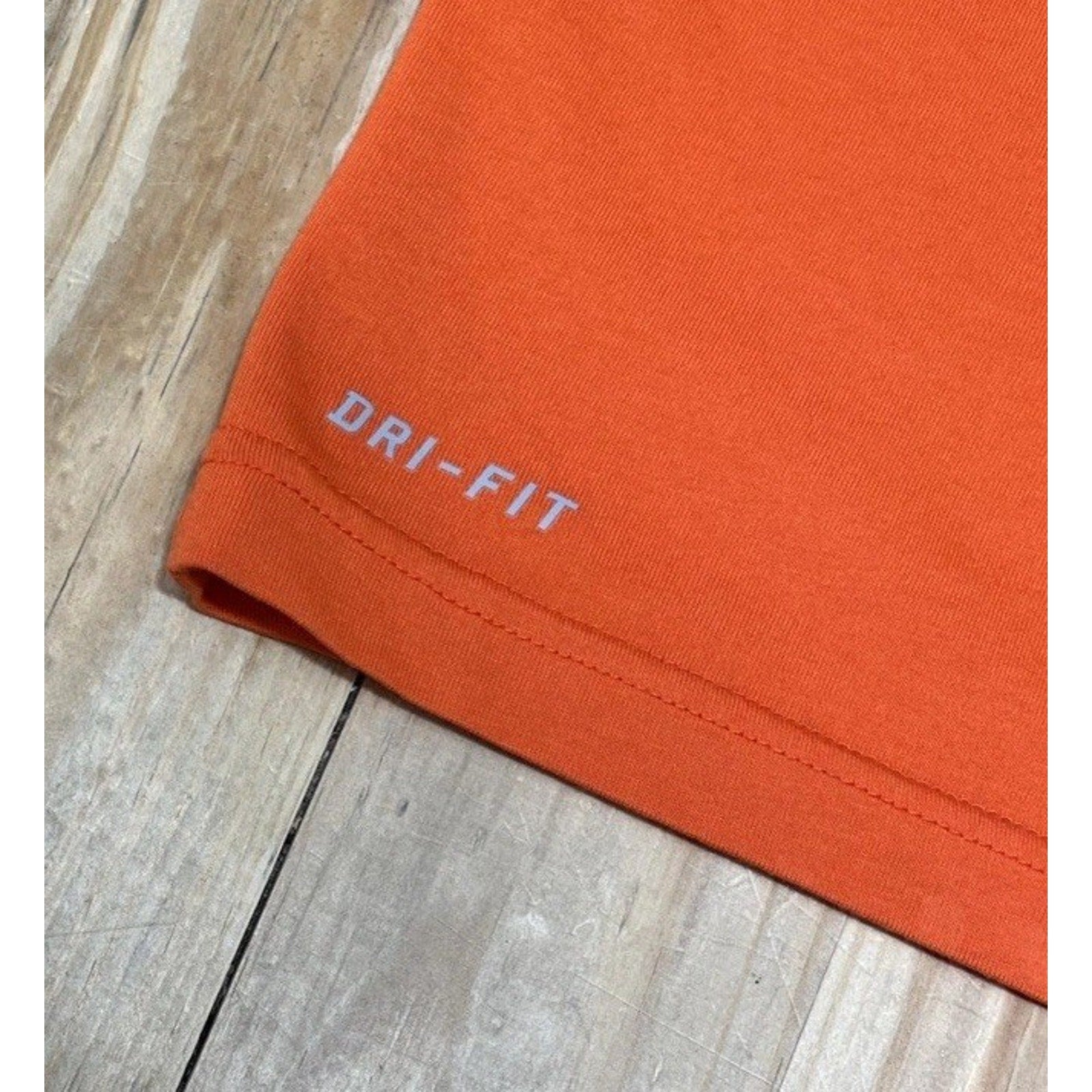 NIKE Mens Orange DRI FIT Crew Neck Short Sleeve Tee Shirt XXL