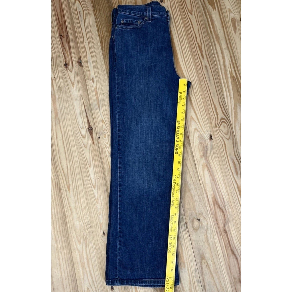 Levi's 512 Perfectly Slimming Bootcut Jeans Women's 12 S Blue Stretch Denim