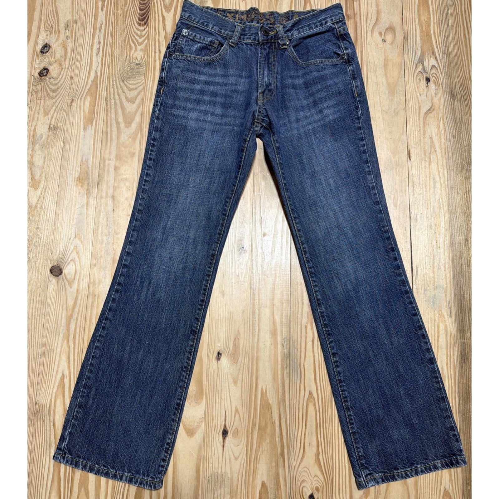 Express Jeans Men's 28x30 Slim Straight Blue Stretch Denim