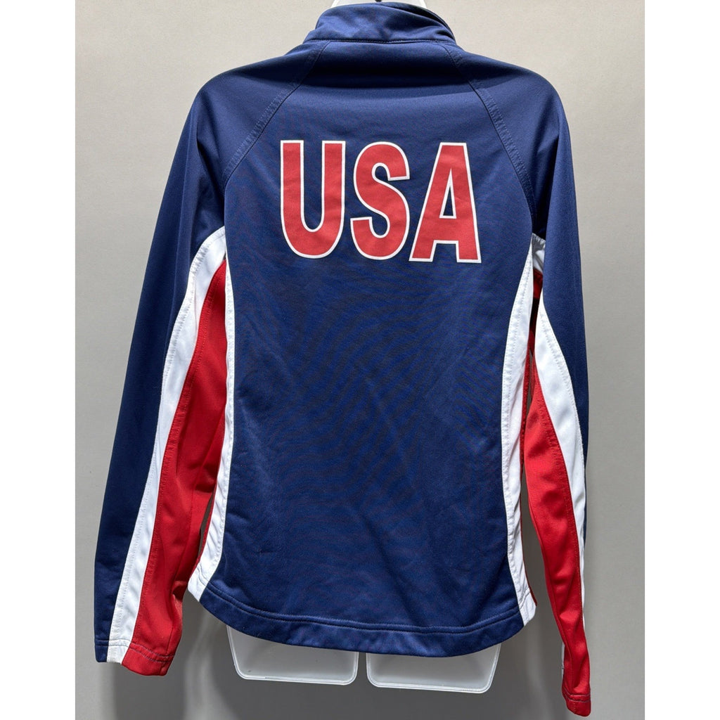 USA Olympic Shooting Team Fleece Jacket Womens Size Medium Jammin